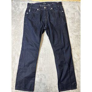 MEK Denim Men’s Harbin Straight Leg Jeans Dark Wash 36x34